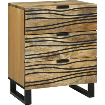 Image 1 of vidaXL Нощен шкаф Натурално 50 x 33 x 62 см Инженерна дървесина (4017945)