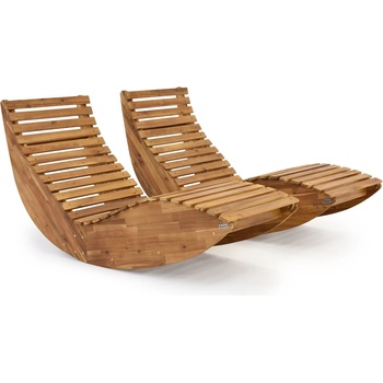 Garden Point Комплект от два дървени шезлонга Kanpur Garden Point (GAP1213D)