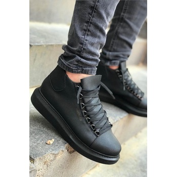 Chekich Унисекс боти с връзки CH258 - Черни #359854 (359854_Черно)