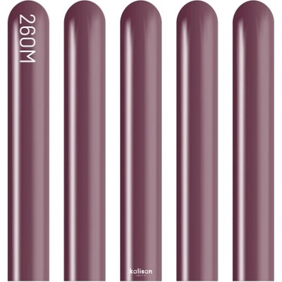Kalisan Balloons Modelovací balonky vínové, Mirror Burgundy 260M –