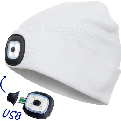 Cerva DEEL LED lampa čepice bílá