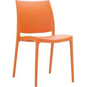RFG Трапезен стол RFG Milano, до 120kg, полипропилен, оранжев (025 MAYA/ORANGE)