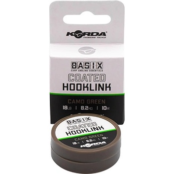 Korda Šnúra Basix Coated Hooklink Camo Green 10m 18lb