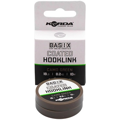 Korda Šnúra Basix Coated Hooklink Camo Green 10m 18lb