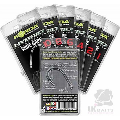 Korda Wide Gape Barbless vel.6 10 ks