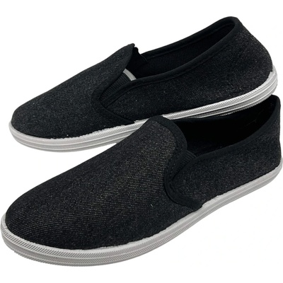Wabaki dámske slip on tenisky 03 černá