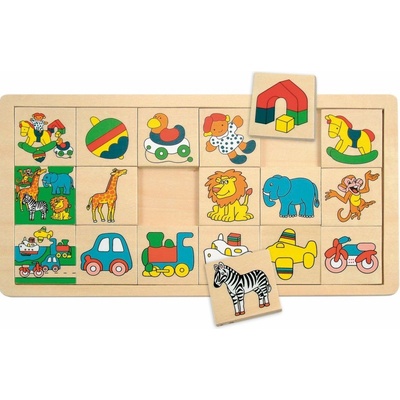 Woody Přilož kam co patří africká zvířátka