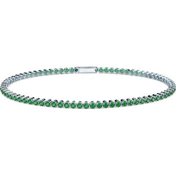 SAVICKI Teniska narukvica SAVICKI 2, 2 mm: bijelo zlato 585, cirkoni