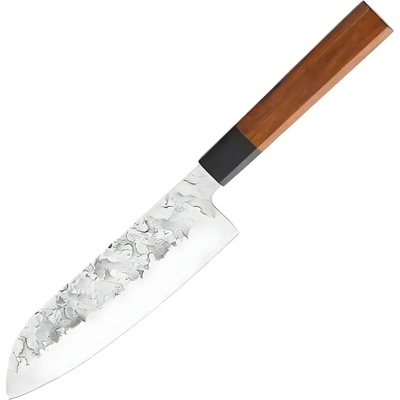 HARAHU Kuchynský nôž SU-39320 - Santoku/Hnedá 18,5 cm