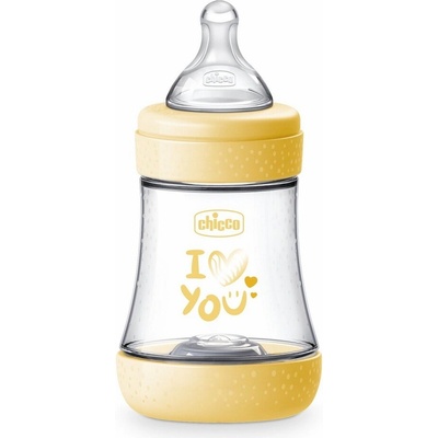 Chicco lahev kojenecká Perfect5 silikon žltá 150 ml
