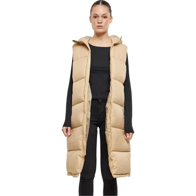 Urban classics Потник Urban classics Long Hooded Puffer vest - Beige (Union Beige)