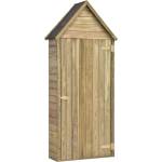 HABA Барака за инструменти с врата, 77x28x178 см, импрегниран бор (V46358)