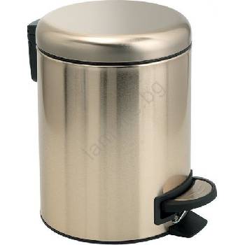 Gedy - кошче за отпадъци POTTY 3 л с механизъм за тихо затваряне, матово злато (SH0903)