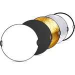 NEEWER 32"/80cm light reflector with handle with 3/8" thread, 5 in 1 folding disc light diffuser translucent/silver/gold/white/black for photo lighting, outdoor lighting, RF-80II (RF-80II)
