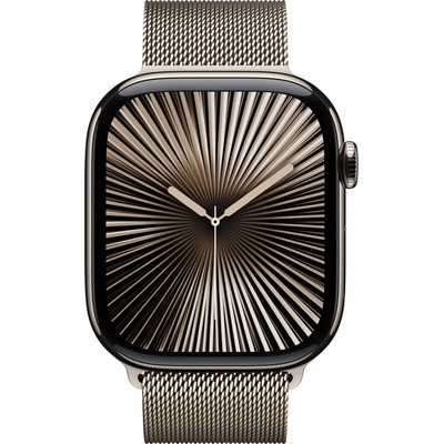 Apple Каишка от Apple за Apple Watch 46mm Milanese Loop: Natural Milanese Loop - S/M (MC7J4ZM/A)