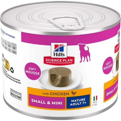 Hill's Science Plan Mature Small & Mini Mousse Kuřecí 12 x 200 g