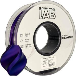 Professional Lab FG-P117-E1, 3D филамент, PLA Silk, 1, 75mm, 1000g, Tri Color, Многоцветен (Blue, Purple, Black) (FG-P117-E1)
