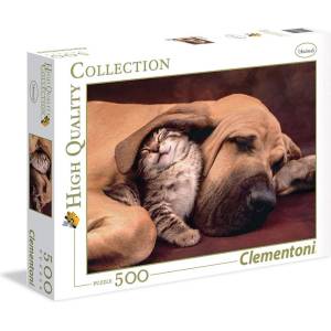 Clementoni Пъзел 500 части Куче с коте Клементони Clementoni 35020