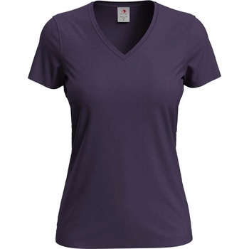 Stedman classic-t v-neck st2700 / Дамска тениска с v-образно деколте - цвят тъмно боровинки s (st2700dbys)