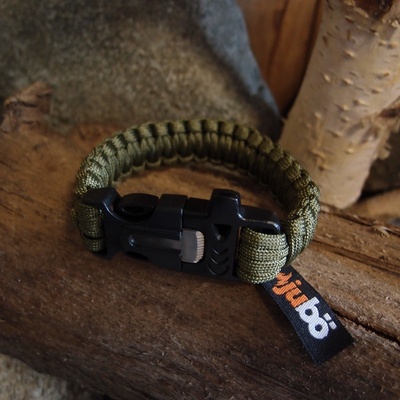 Highlander Paracord trojzubec (píšťalka křesadlo) olivová – Zboží Dáma