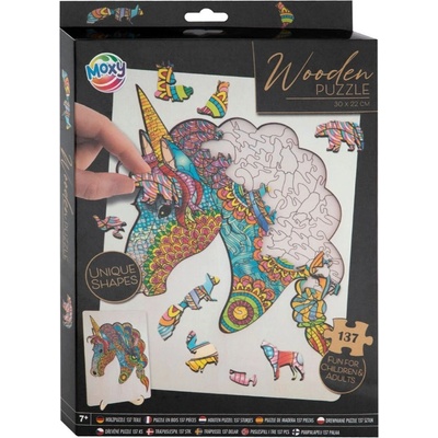 Grafix Дървен пъзел Grafix от 137 части - Еднорог (400086 x 1)