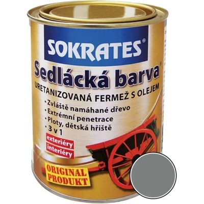 Sokrates Sedlácká barva 2 l tmavá šedá