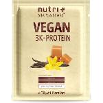 nutri + Пробен размер на вегански 3K протеин на прах - Vanilla Toffee