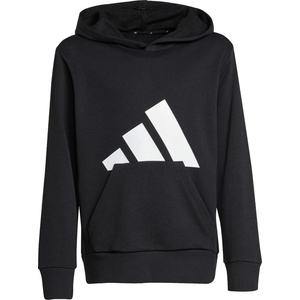 Adidas Детски суичър adidas Kid's Essentials Hoodie - Black / White - размер 152 (EU) (704-6485-0113)