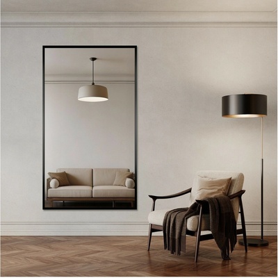 Alfaram Moderné veľké nástenné zrkadlo v drevenom ráme - 1503 - 50x150