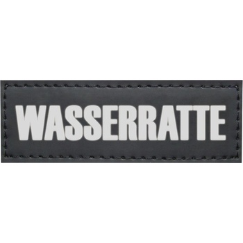 Nobby vyměnitelný nápis WASSERRATTE na postroj Seguro 3 x 9 cm 2 ks