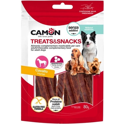 Camon Treats&Snacks Dog Pásiky z konského mäsa 80 g