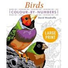 Large Print Colour by Numbers Birds Woodroffe David
