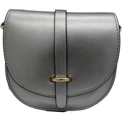 Dámská kožená kabelka DONATELLA 16819 Strieborná