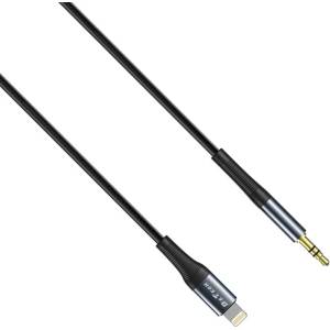 DeTech Аудио кабел DeTech DE-42iA, 3.5mm към Lightning, 1.0м, Черен - 40257