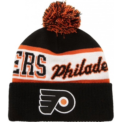 Mitchell & Ness pánská čepice Philadelphia Flyers Block Sweep Pom Knit