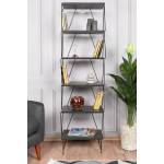 ASIR GROUP Етажерка BALABAN 165x48 cм антрацит/черна (AS0913)