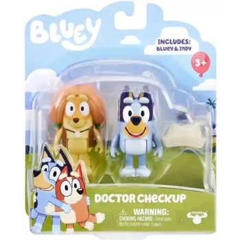TM Toys Bluey: Комплект от две фигури - Доктор Инди и Блуи (BLU13046)
