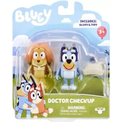 TM Toys Bluey: Комплект от две фигури - Доктор Инди и Блуи (BLU13046)