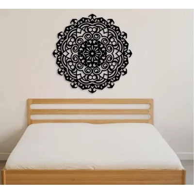 Dřevěná mandala Lásky - Obraz na zeď - 55x55 cm