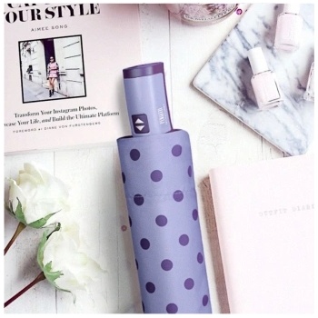 Дамски автоматичен Open-Close чадър Perletti Technology 21692, синчец