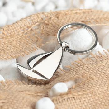 Image 1 of Art gift Ключодържател за гравиране Лодка