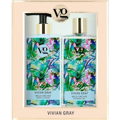 VIVIAN GRAY WILD ORCHID Shower Gel + Body Lotion 2x350 ml - sprchový gél a telové mlieko