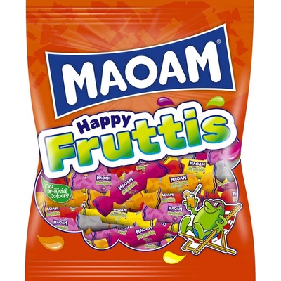 Maoam Happy fruttis žvýkací bonbony částečně s příchutí coly 175 g