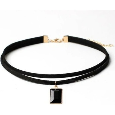 Prosperk Náhrdelník choker s hranatým přívěskem S5228
