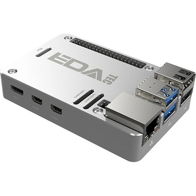 EDATEC Hliníkový box s pasívnym chladičom pre Raspberry Pi 5 ED-PiCase-BS