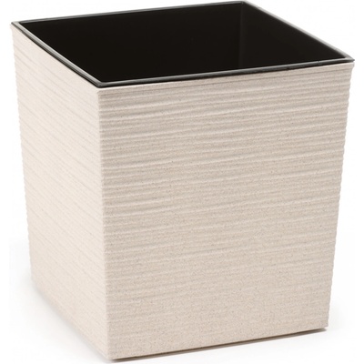LAMELA květináč JUKA ECO DLUTO vroubek 250 x 250 mm bílý