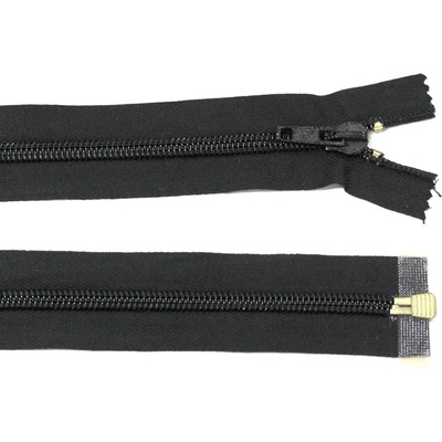 Spirálový zip no.8 rozepínací 55cm černý 7mm silný zip
