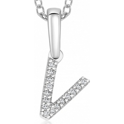 Sofia Diamonds zlatý prívesok písmeno V PAC322 V