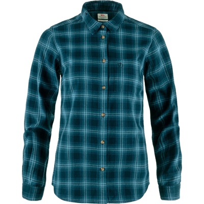 Fjällräven Дамска риза с копчета Fjällräven Women's Övik Flannel Shirt - Dark Navy / Indigo Blue - размер XXS (133-0737-0310)