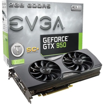 EVGA GeForce GTX 950 Superclocked+ ACX 2.0 2GB GDDR5 128bit (02G-P4-2956-KR)